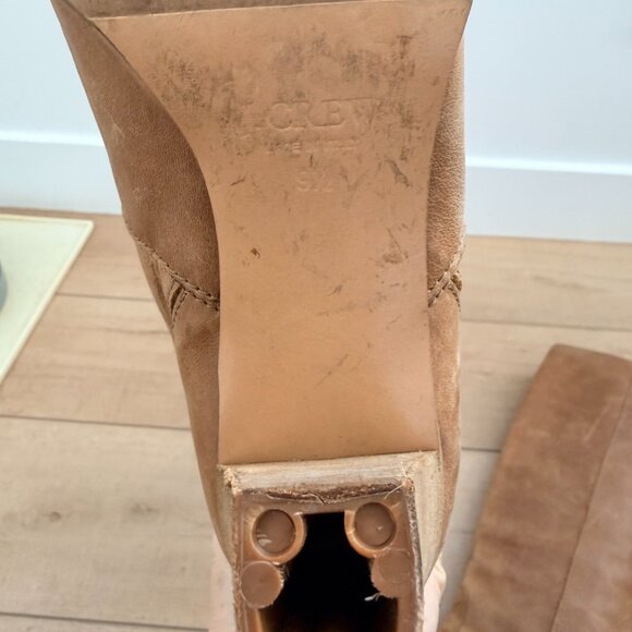 Vintage J.Crew Leather Boots sz 9.5 - Picture 4 of 5